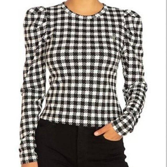 Guess Tops - Guess Top Women's Medium Print Top with long sleeves in a boat neckline style